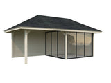 Bianca 205/505 (6x3m | 16.6m2) Glass Garden Room With Terrace (Double Glazing Available) - Palmako UK