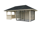 Bianca 208/508 (6x3m | 16.6m2) Glass Garden Room With Garden Bar Area (Double Glazing Available)