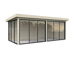 Lenna 402/702 (6x3m | 16.6m2) Glass Garden Room With Sliding Doors (Double Glazing Available) - Palmako UK