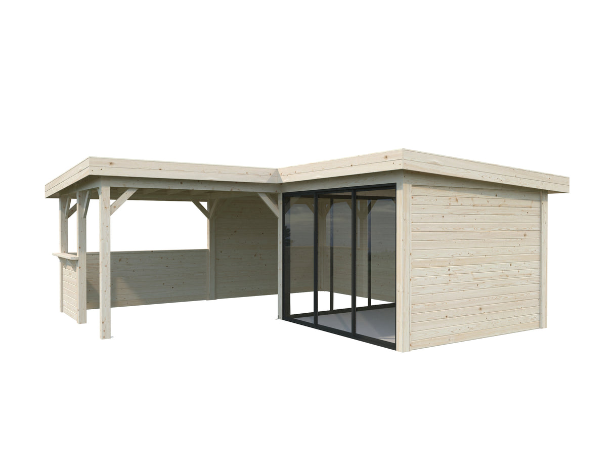 Lenna 409/709 (6x6m | 24.9m2) Glass Garden Room With Sliding Doors (Double Glazing Available)