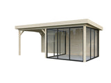 Lenna 406/706 (6x3m | 16.6m2) Glass Garden Room With Sliding Doors (Double Glazing Available)