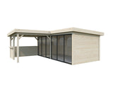 Lenna 422/722 (6x6m | 24.9m2) Glass Garden Room With Sliding Doors (Double Glazing Available)