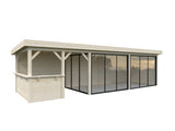 Lenna 419/719 (9x3m | 24.9m2) Glass Garden Room With Sliding Doors (Double Glazing Available)