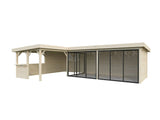 Lenna 420/720 (9x6m | 33.2m2) Glass Garden Room With Sliding Doors (Double Glazing Available) - Palmako UK