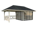 Bianca 203/503 (6x3m | 16.6m2) Glass Garden Room With Gazebo (Double Glazing Available) - Palmako UK