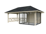Bianca 204/504 (6x3m | 16.6m2) Garden Room With 3 Glass Walls And a Gazebo (Double Glazing Available) - Palmako UK
