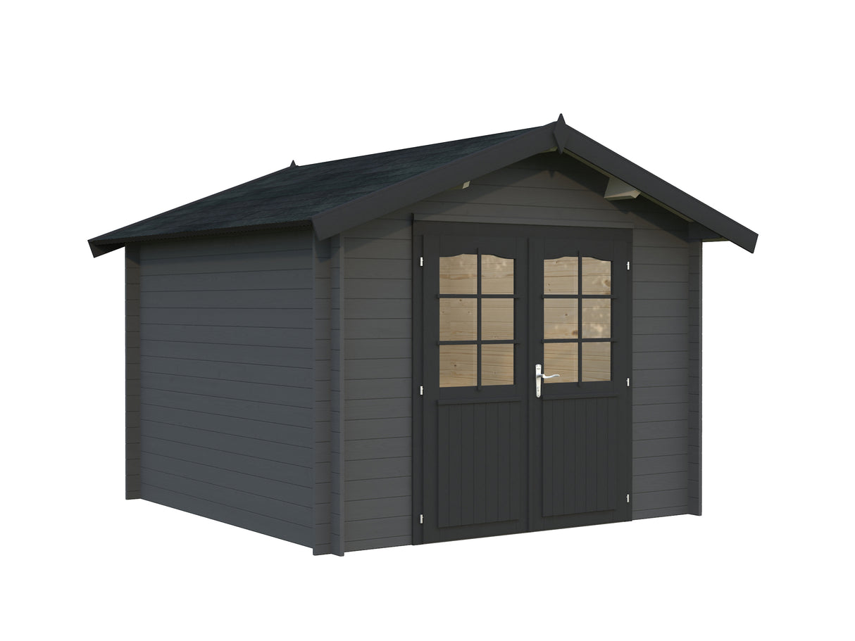 Lotta S (3x3m | 7.3m2 | 28mm) Garden Storage Log Cabin