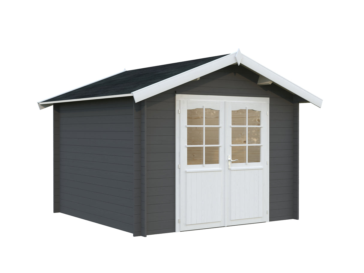 Lotta S (3x3m | 7.3m2 | 28mm) Garden Storage Log Cabin