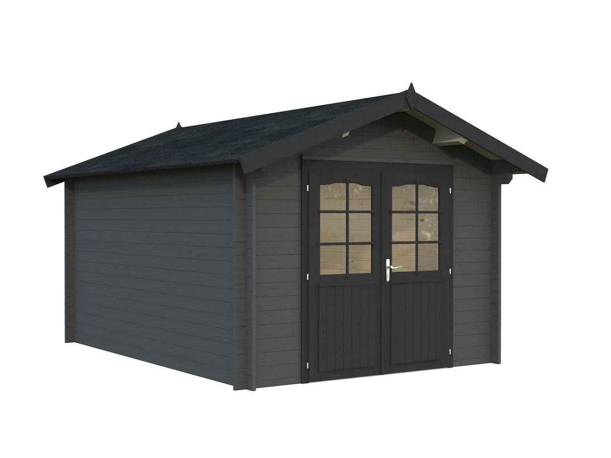 Lotta M (3x4m | 10.0m2 | 34mm) Traditional Garden Log Cabin