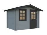 Klara S (3x2m | 4.7m2 | 28mm) Beach Hut Style Tiny Log Cabin or Garden Shed