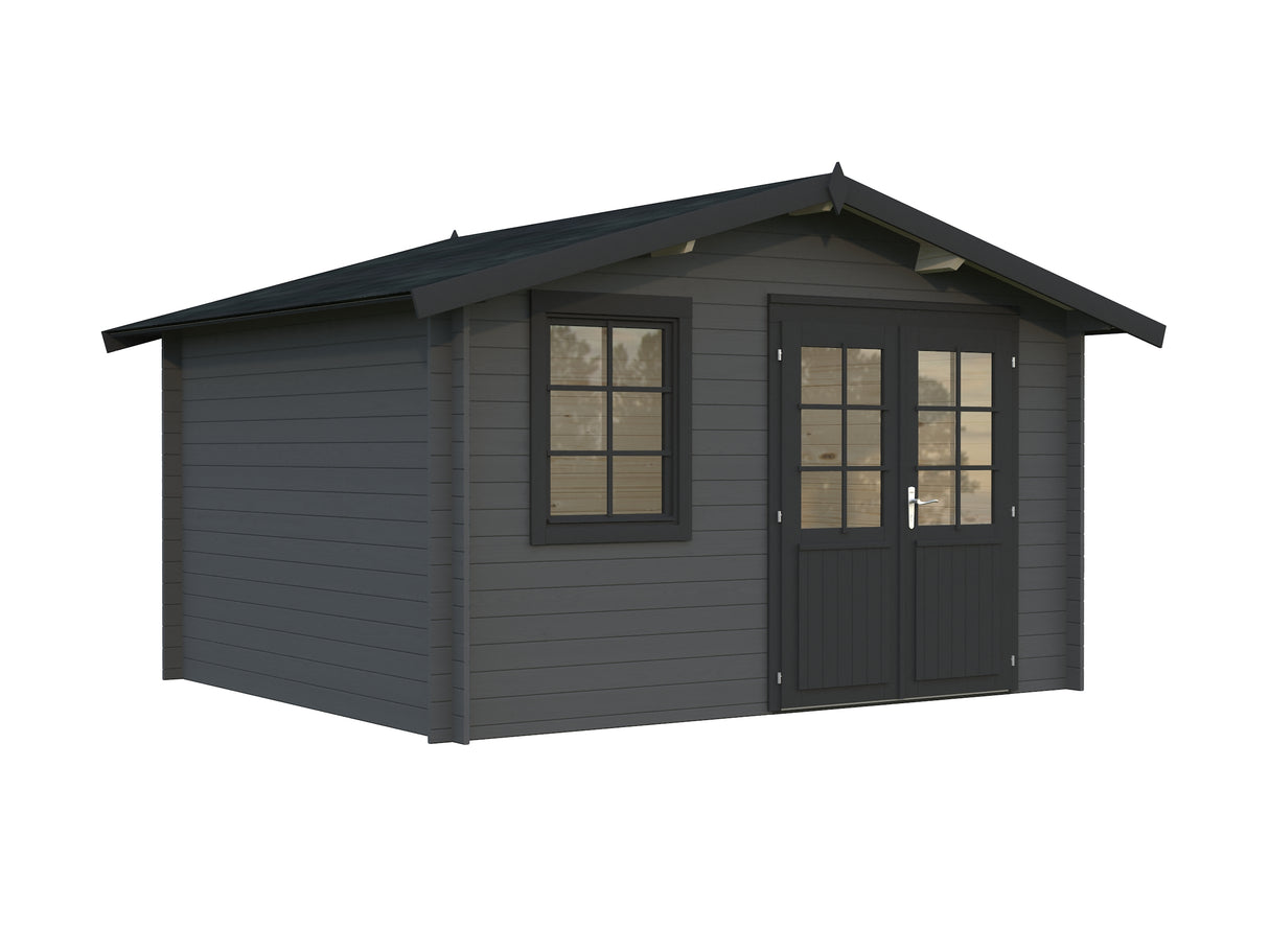 Klara M (3.5x3m | 10.4m2 | 28mm) Compact Garden Log Cabin