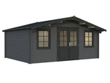 Klara L (5x3.8m | 17.0m2 | 28mm) Under 2.5m Garden Log Cabin - Palmako UK