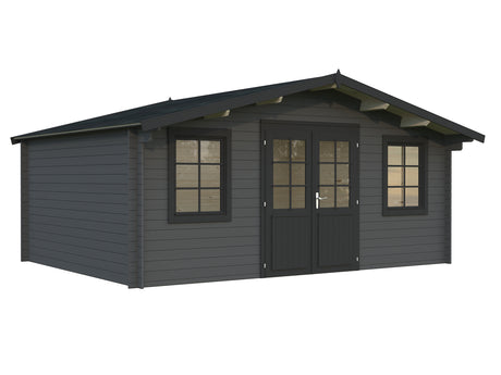 Klara L (5x3.8m | 17.0m2 | 28mm) Under 2.5m Garden Log Cabin