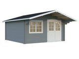 Britta M (4.5x4.5m | 17.5m2 | 40mm) Swiss Chalet Style Garden Log Cabin - Palmako UK