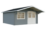 Britta M (4.5x4.5m | 17.5m2 | 40mm) Swiss Chalet Style Garden Log Cabin