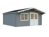 Britta XL (5x5m | 22.3m2 | 40mm) Swiss Chalet Style Garden Log Cabin