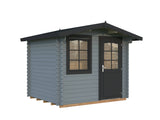 Emma S (2.6x2.2m | 4.6m2 | 28mm) Compact Alpine Style Garden Shed - Palmako UK