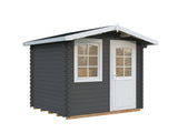 Emma S (2.6x2.2m | 4.6m2 | 28mm) Compact Alpine Style Garden Shed - Palmako UK