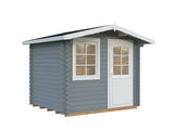 Emma S (2.6x2.2m | 4.6m2 | 28mm) Compact Alpine Style Garden Shed - Palmako UK