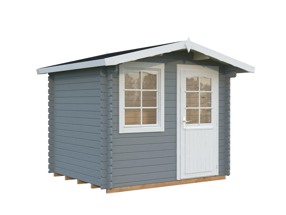 Emma S (2.6x2.2m | 4.6m2 | 28mm) Compact Alpine Style Garden Shed