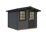 Emma S (2.6x2.2m | 4.6m2 | 28mm) Compact Alpine Style Garden Shed - Palmako UK