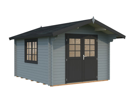 Sally S (3x3.6m | 10.2m2 | 44mm) Compact Nordic Style Traditional Log Cabin