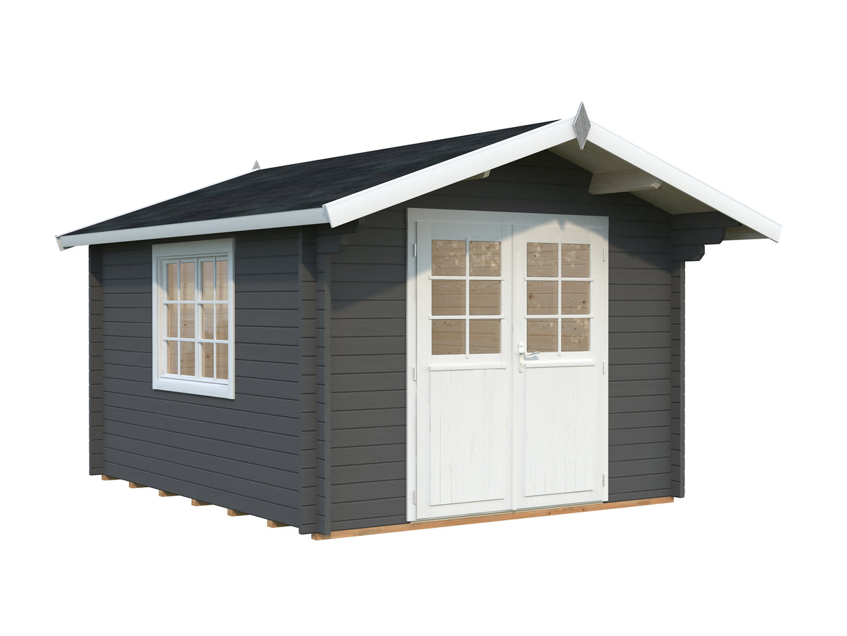 Sally S (3x3.6m | 10.2m2 | 44mm) Compact Nordic Style Traditional Log Cabin