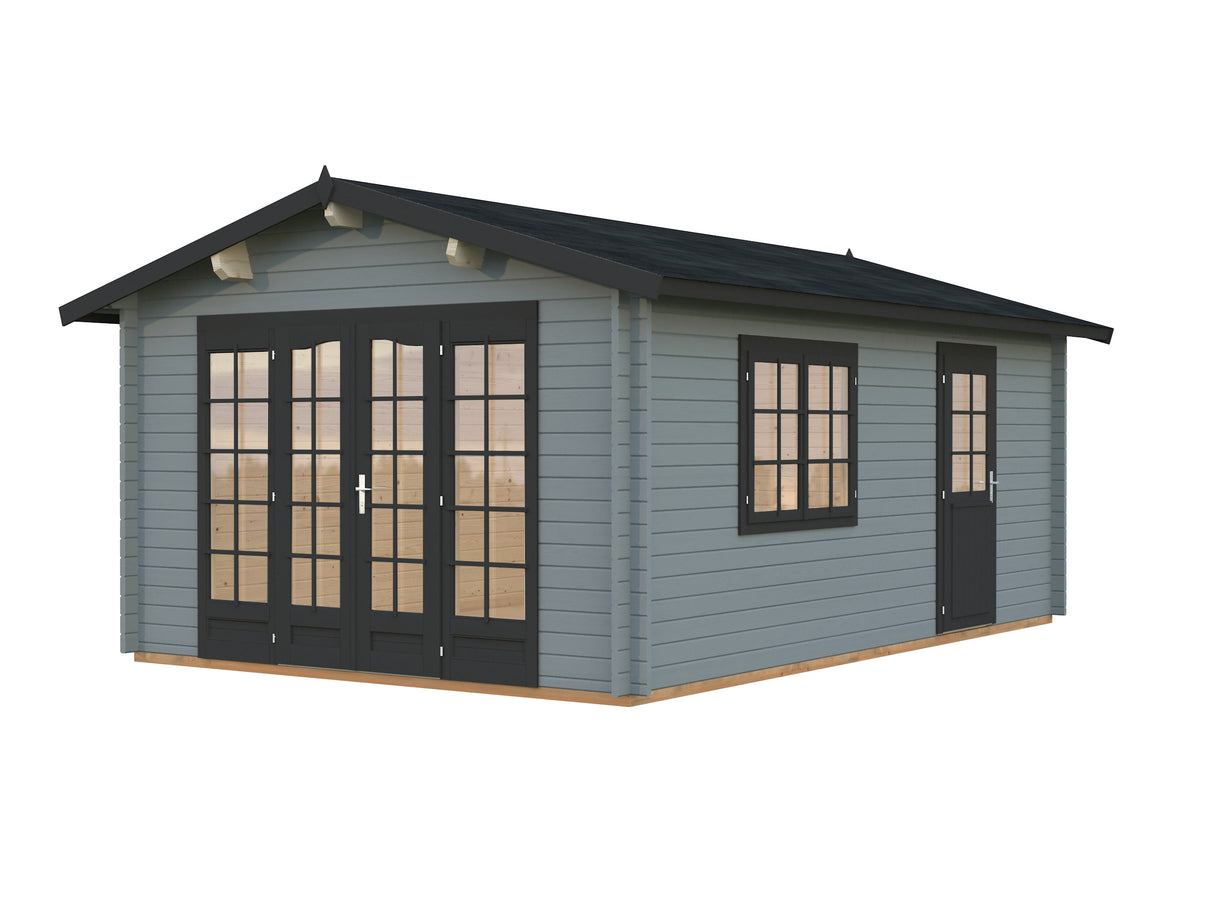 Irene M (3.8x5.7m | 19.0m2 | 44mm) Spacious Garden Log Cabin