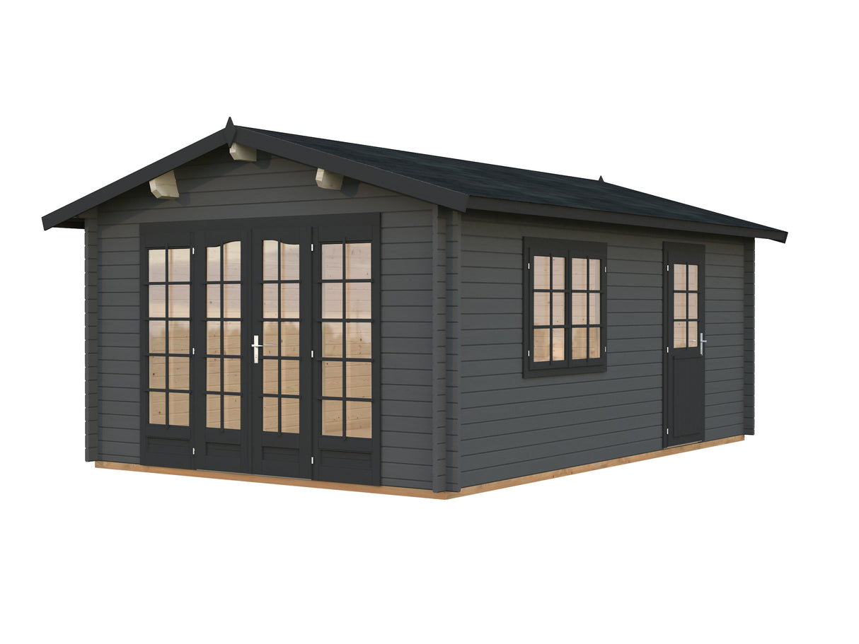 Irene M (3.8x5.7m | 19.0m2 | 44mm) Spacious Garden Log Cabin