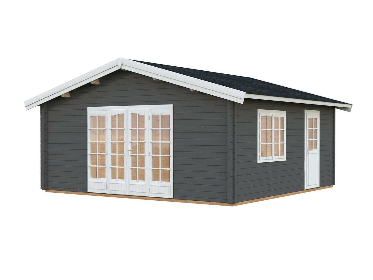 Irene XXL (5.6x5.6m | 27.7m2 | 70mm) Summer House Log Cabin