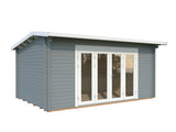 Ines L (4.8x3m | 13.7m2 | 44mm) Roomy Garden Office with Bi-Fold Doors