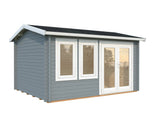 Iris M (4.1x3.2m | 11.1m2 | 44mm) Log Cabin Summer House (2024 Upgraded Model) - Palmako UK
