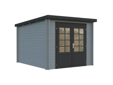 Ella (2.6x3.2m | 6.9m2 | 28mm) Small Pent Roof Summer House