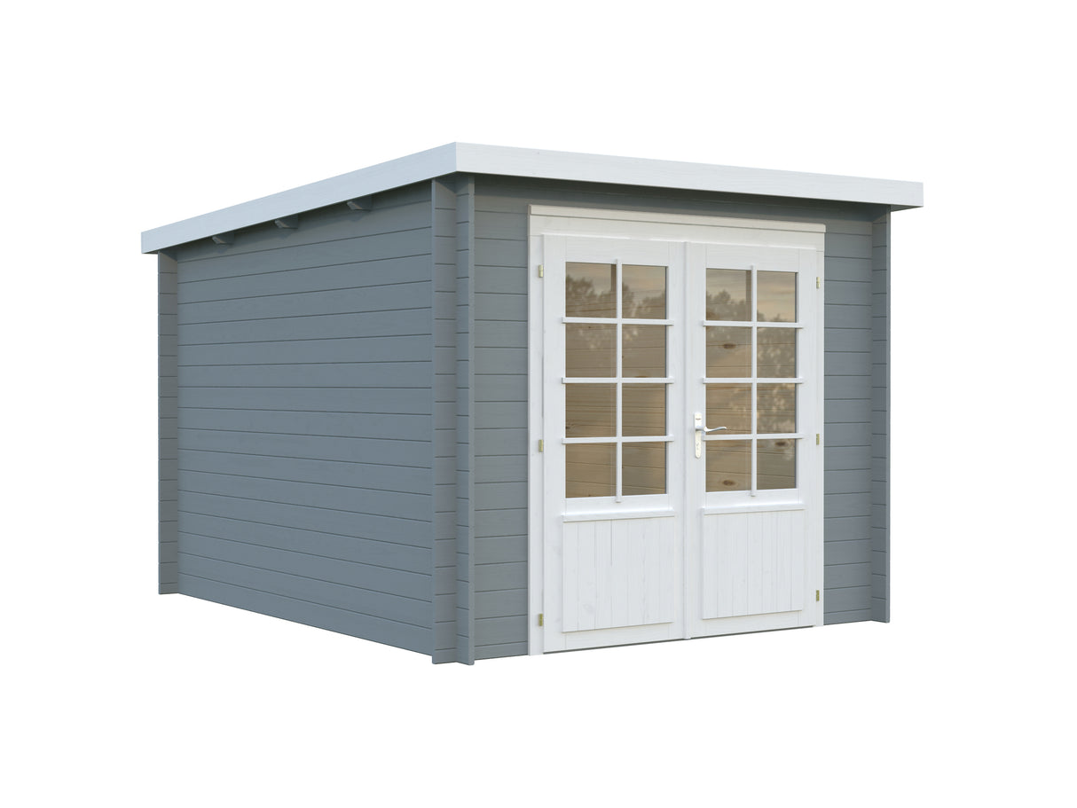 Ella (2.6x3.2m | 6.9m2 | 28mm) Small Pent Roof Summer House