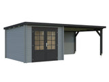 Ella (6.1x3.2m | 6.9+10.0m2 | 28mm) Roof Summer House - Palmako UK