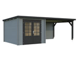 Ella (6.1x3.2m | 6.9+10.0m2 | 28mm) Roof Summer House