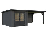 Ella (6.1x3.2m | 6.9+10.0m2 | 28mm) Roof Summer House - Palmako UK