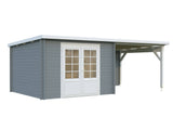 Ella (6.1x3.2m | 8.7+8.2m2 | 28mm) Roof Summer House - Palmako UK