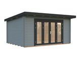 Lea M (4.5x3.3m | 14.2m2 | 44mm) Spacious Pent Garden Room with Bi-Fold Doors