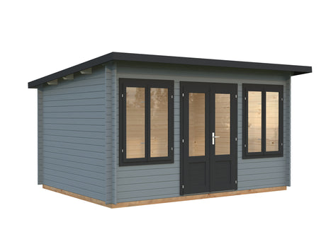 Lisa S (4x3m | 11.5m2 | 34mm) Pent Timber Garden Room