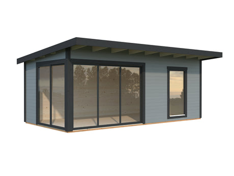 Andrea M (6.0x3m | 17.1m2 | 44mm) Garden Room with Sliding Doors (Double Glazing Available)