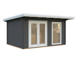 Heidi S (4.1x3m | 11.7m2 | 44mm) Modern Light Garden Room - Palmako UK