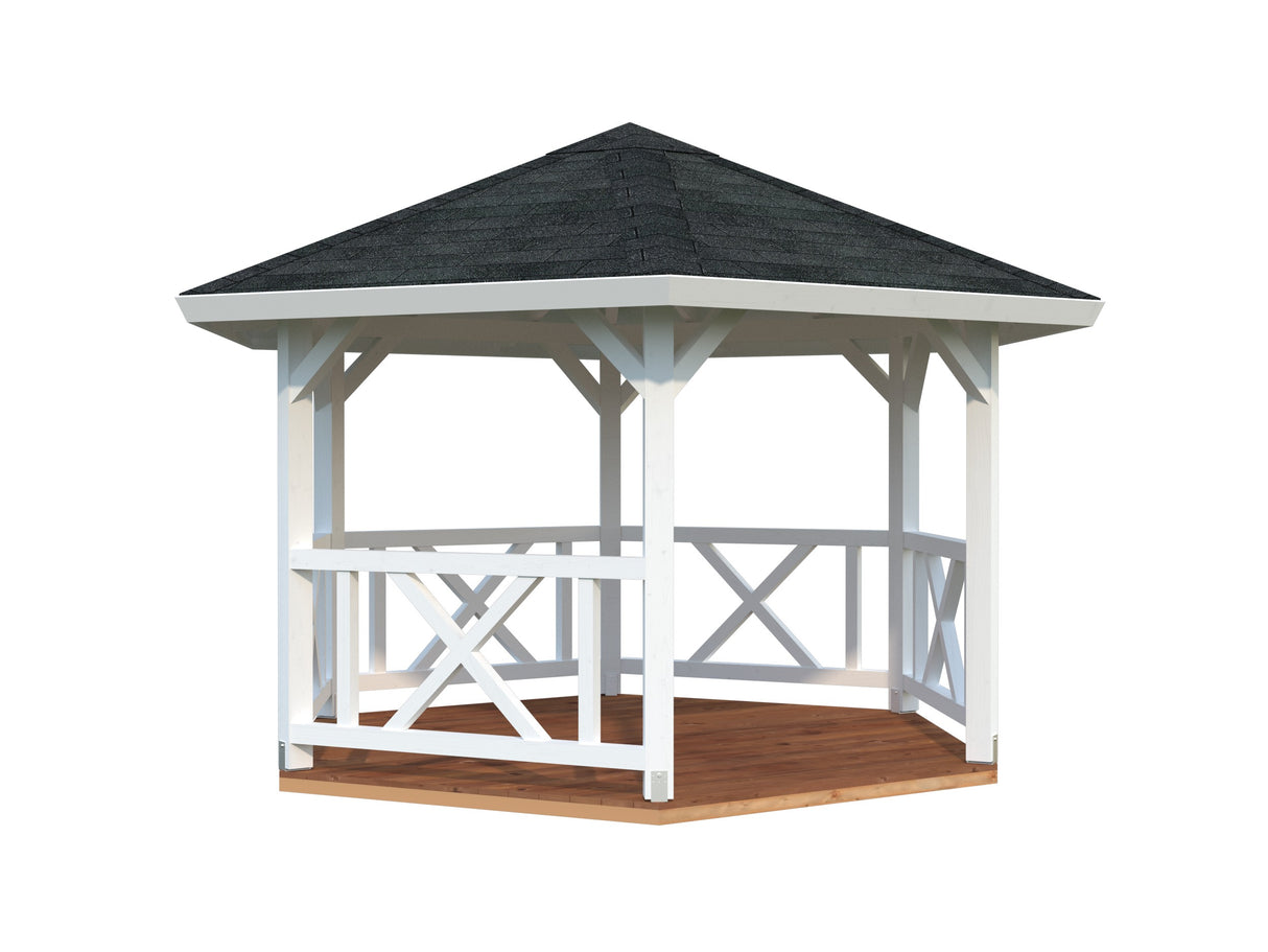 Betty S (9.9m2) Hexagonal Garden Gazebo