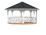 Betty M (18.0m2) Octagonal Wooden Garden Gazebo - Palmako UK