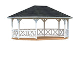 Betty L (4.7x6.2m | 25.0m2) Large Wooden Garden Gazebo - Palmako UK