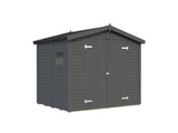 Dan XS (2.4x1.9m | 4.6m2) Compact Timber Garden Shed - Palmako UK
