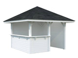 Bianca 102 (3x3m | 8.3m2) Corner Garden Bar - Palmako UK