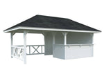 Bianca 110 (5.9x3m | 16.6m2) Garden Bar With Canopy - Palmako UK