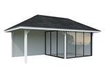 Bianca 205/505 (6x3m | 16.6m2) Glass Garden Room With Terrace (Double Glazing Available) - Palmako UK