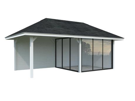 Bianca 205/505 (6x3m | 16.6m2) Glass Garden Room With Terrace (Double Glazing Available)